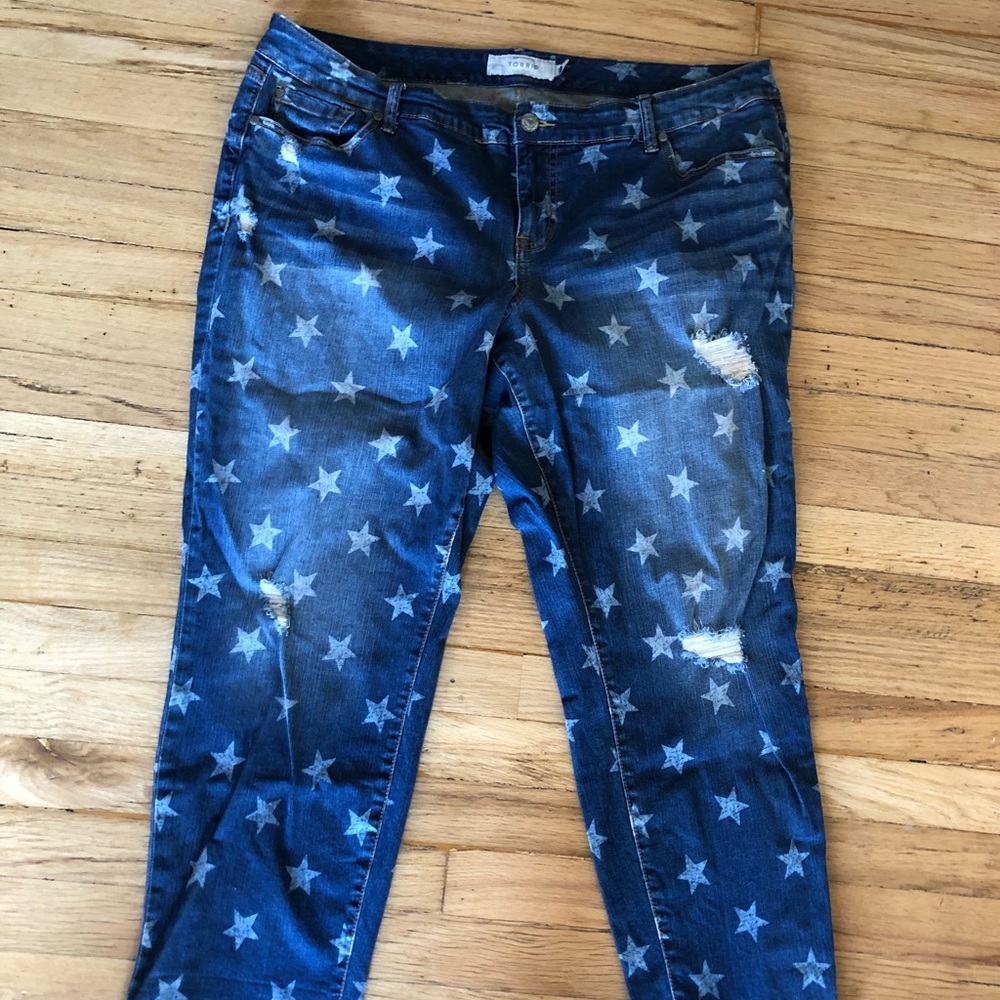 Torrid star print jeans